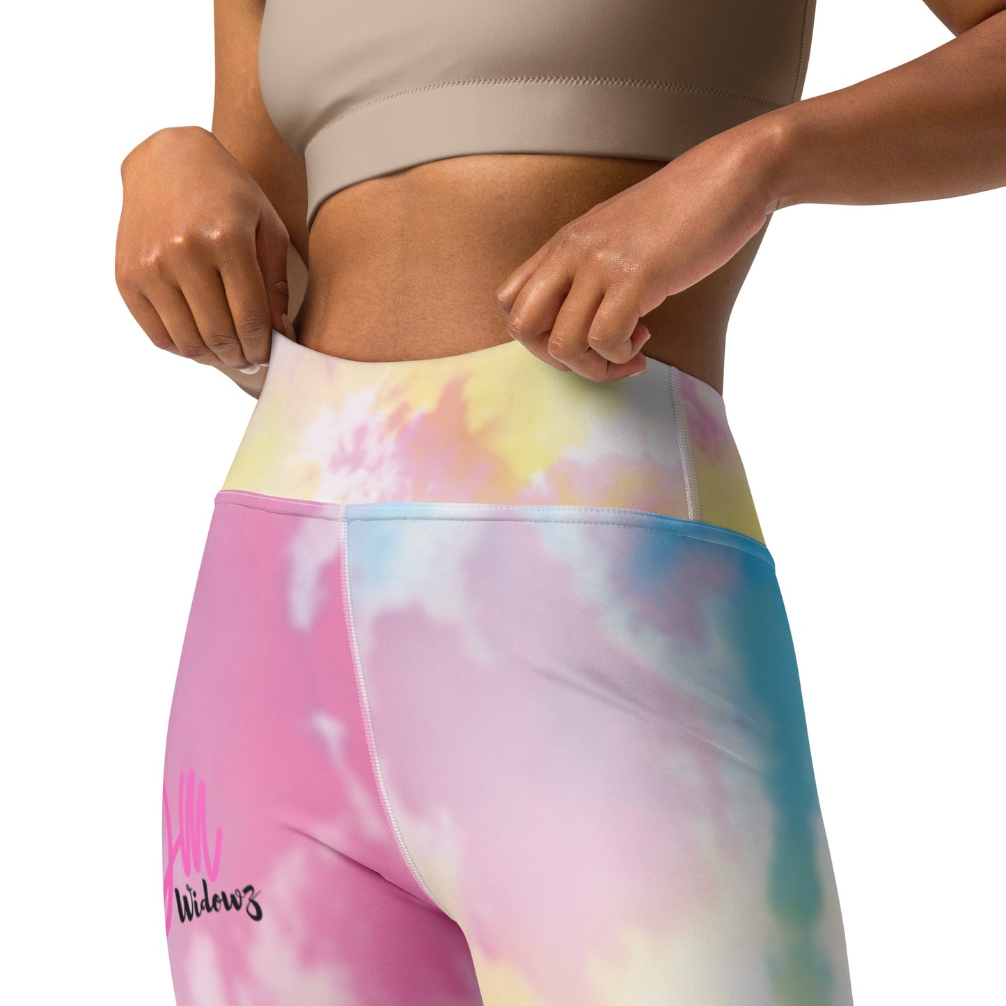 GymWidowz Yoga Leggings - Light Tie Dye