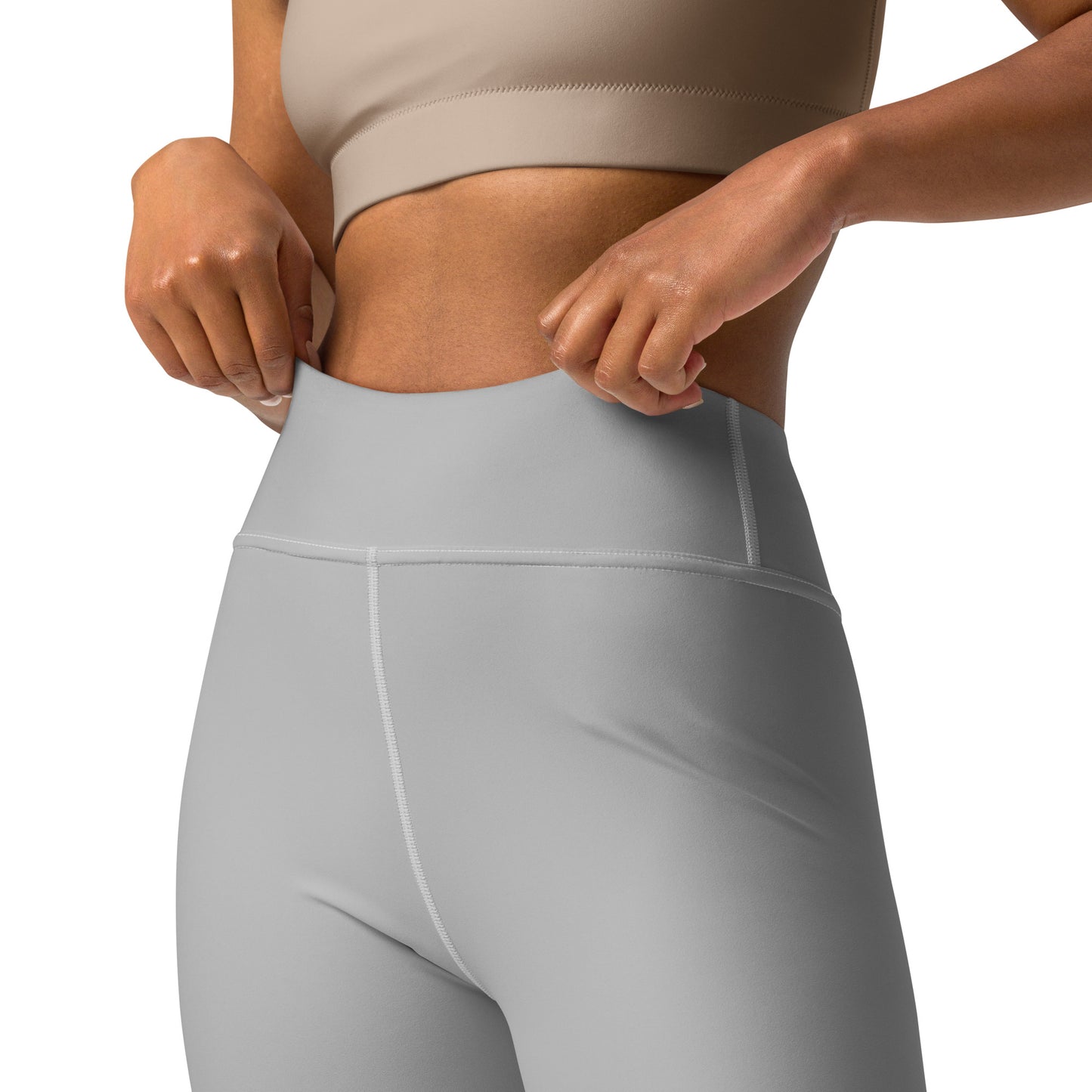 GymWidowz Yoga Leggings - Light Grey