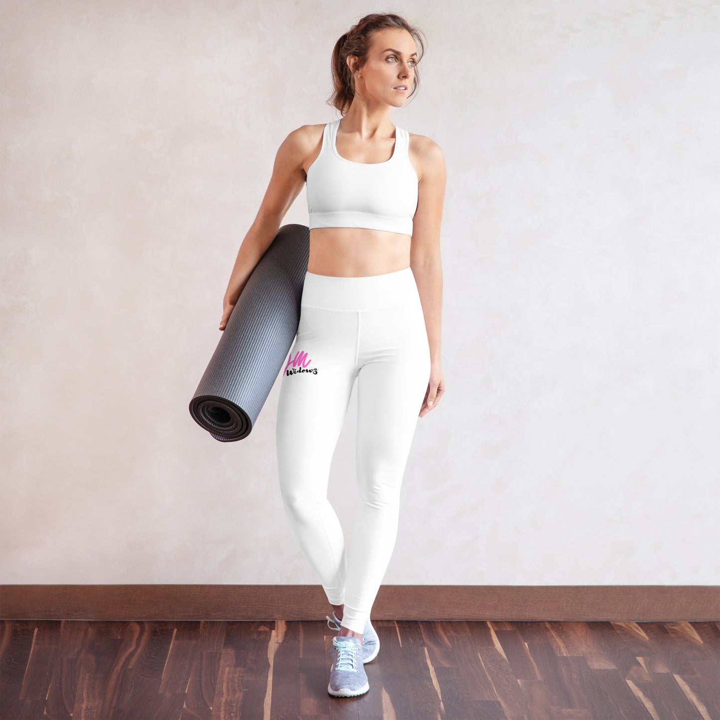 GymWidowz Yoga Leggings - White