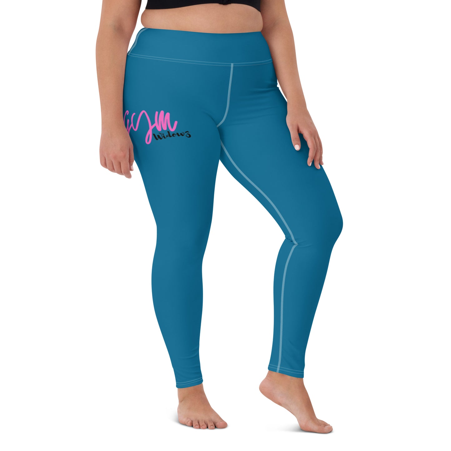 GymWidowz Yoga Leggings - Cerulean Blue