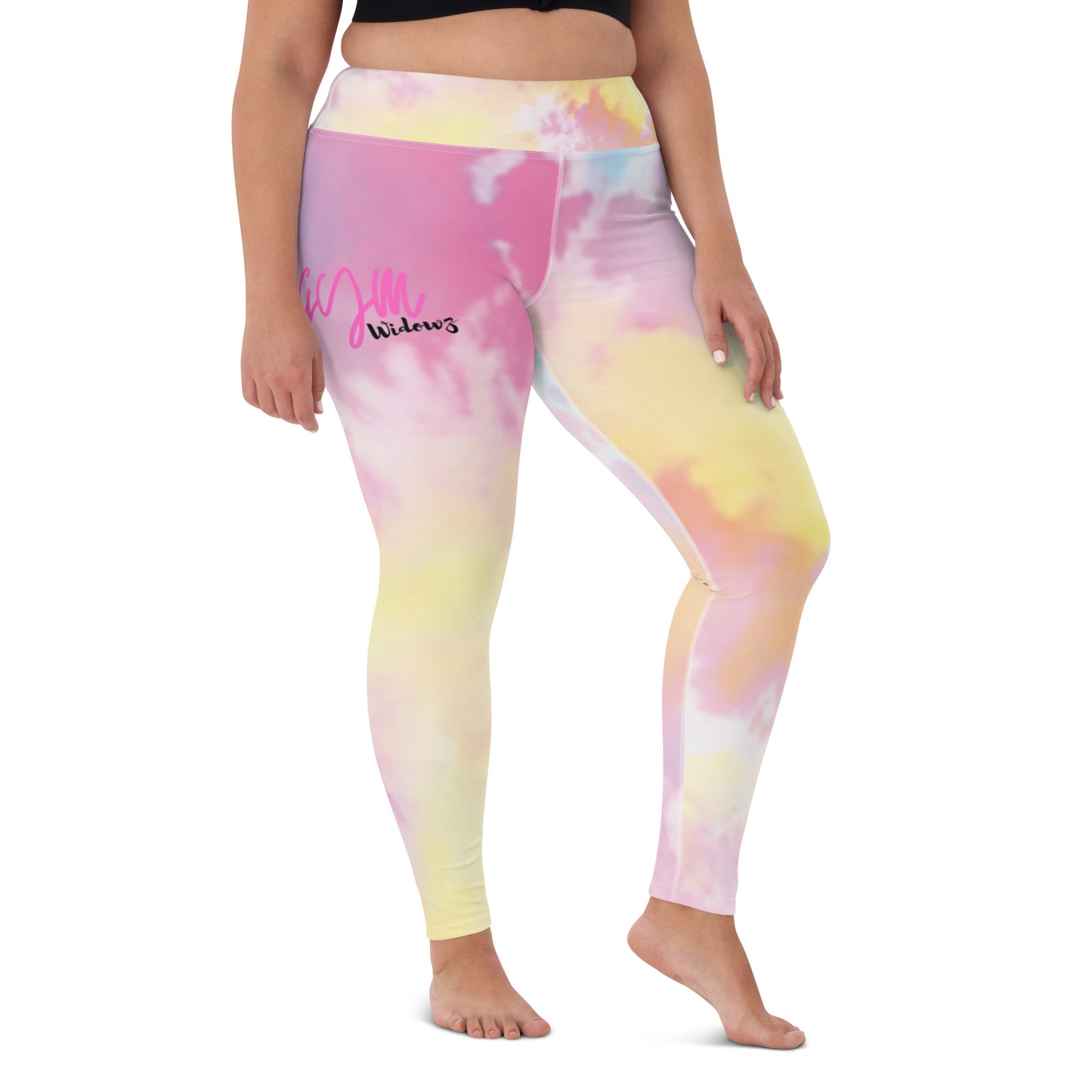 GymWidowz Yoga Leggings - Light Tie Dye