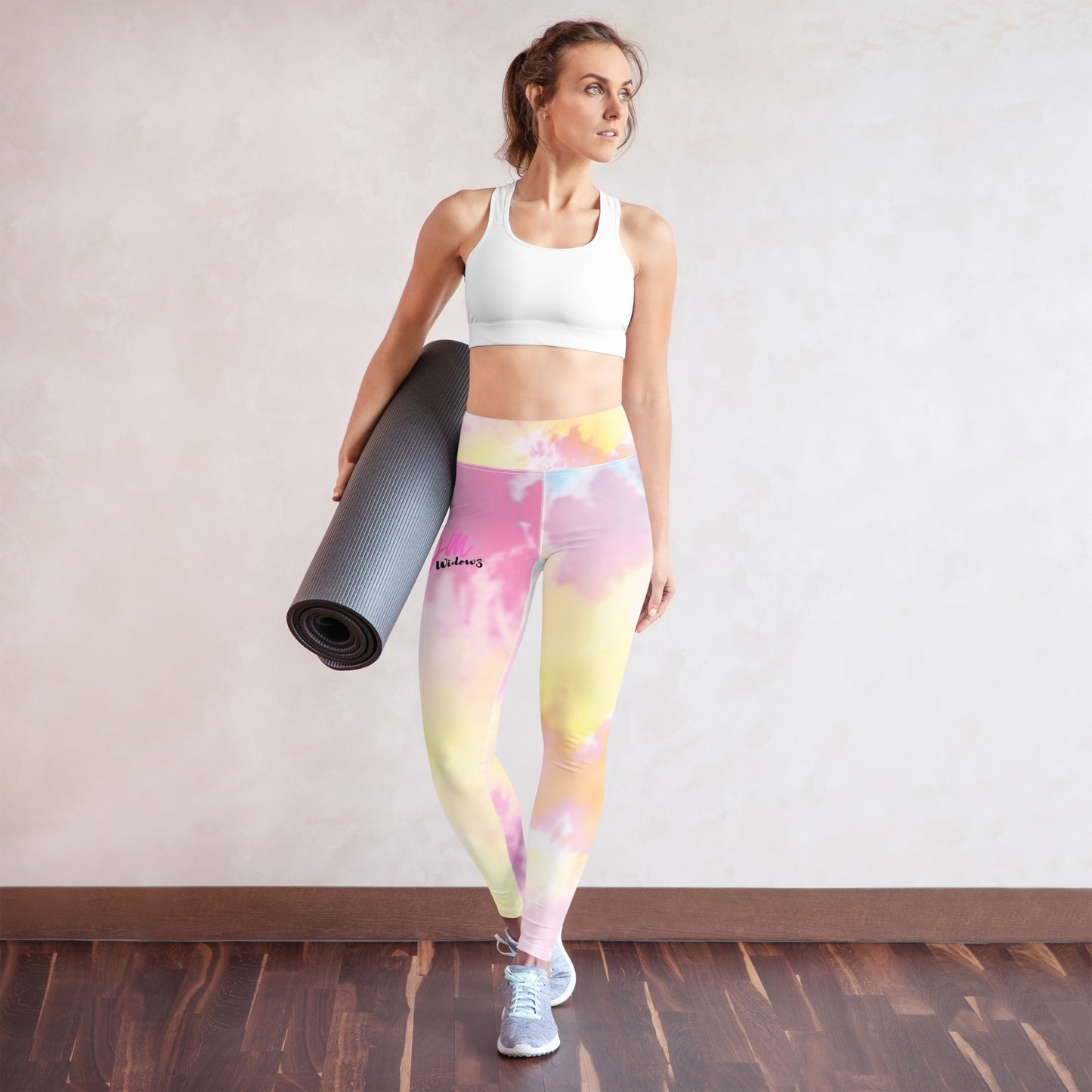 GymWidowz Yoga Leggings - Light Tie Dye