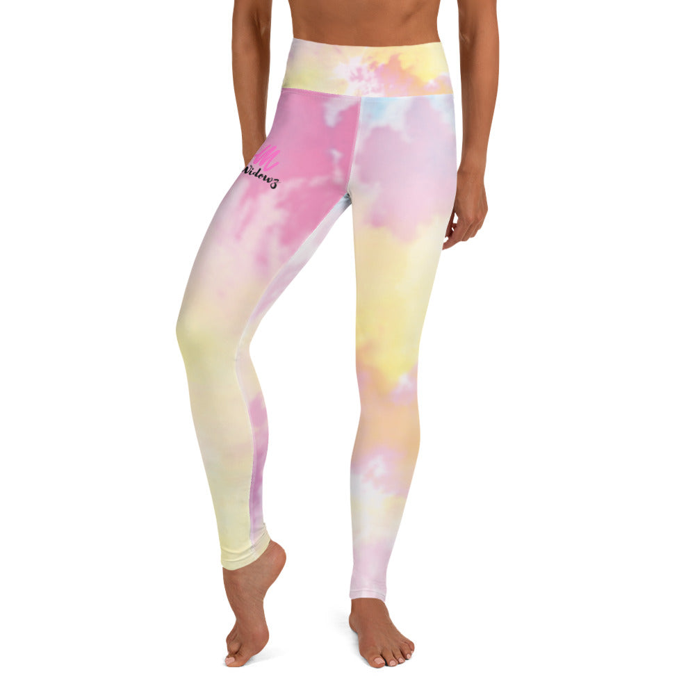 GymWidowz Yoga Leggings - Light Tie Dye