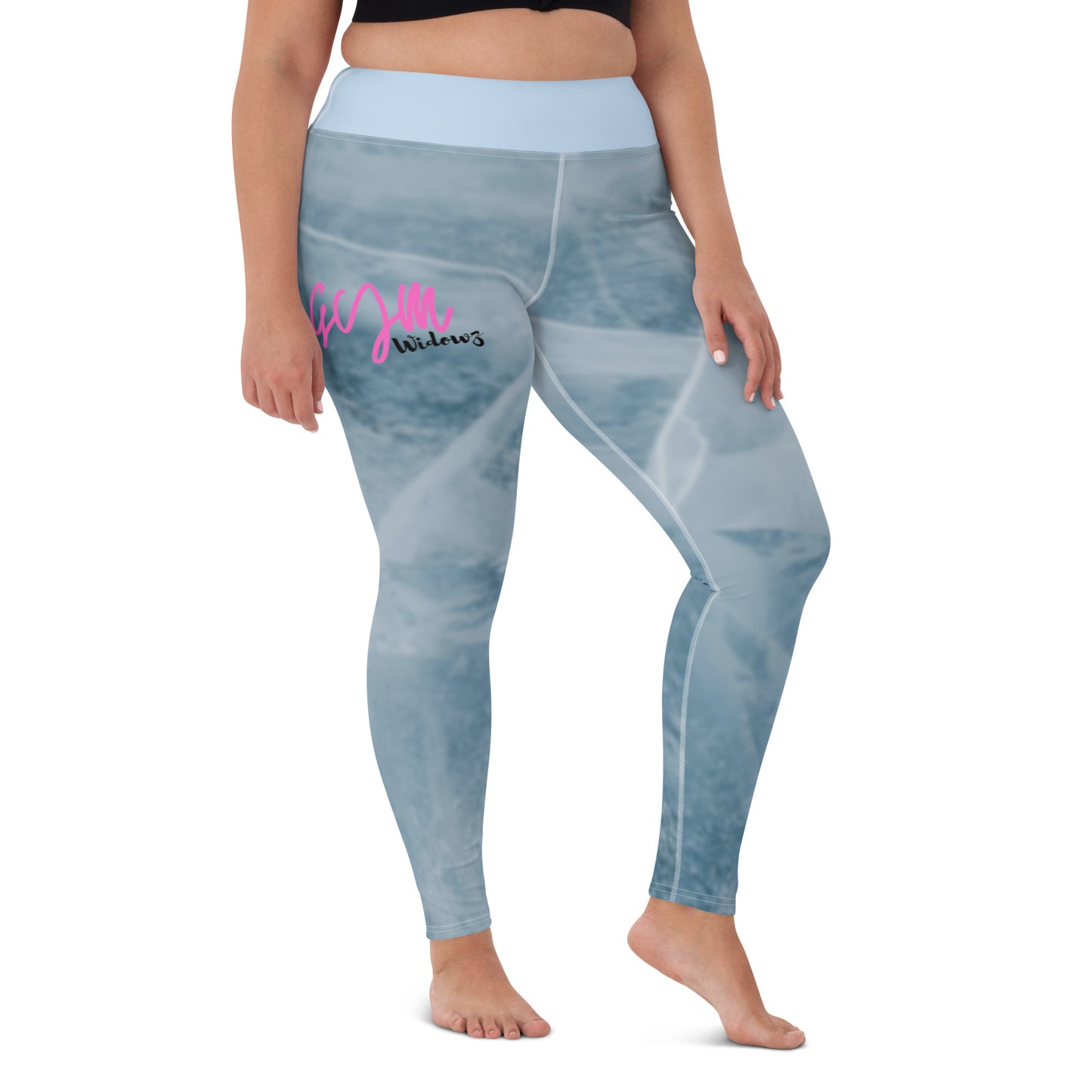 GymWidowz Yoga Leggings - Cracked ice