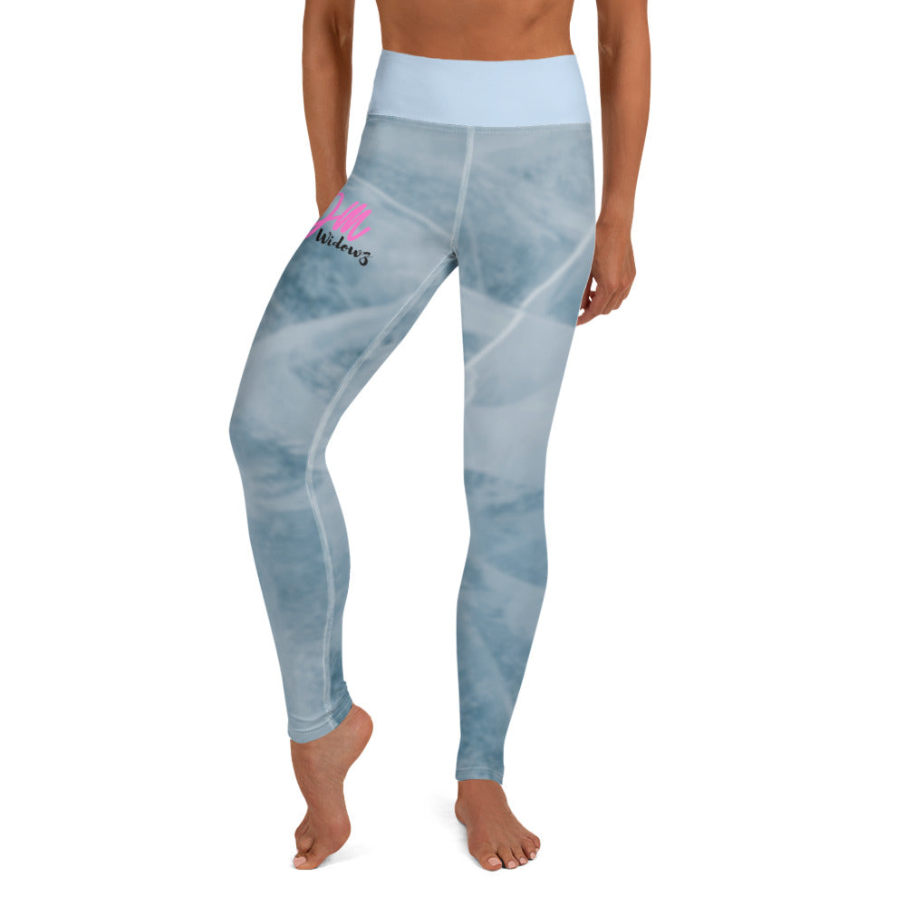 GymWidowz Yoga Leggings - Cracked ice