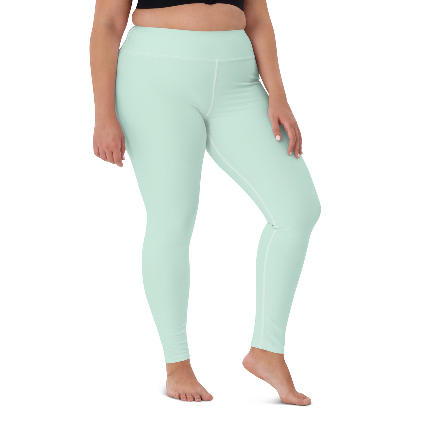 GymWidowz Yoga Leggings - Light Green