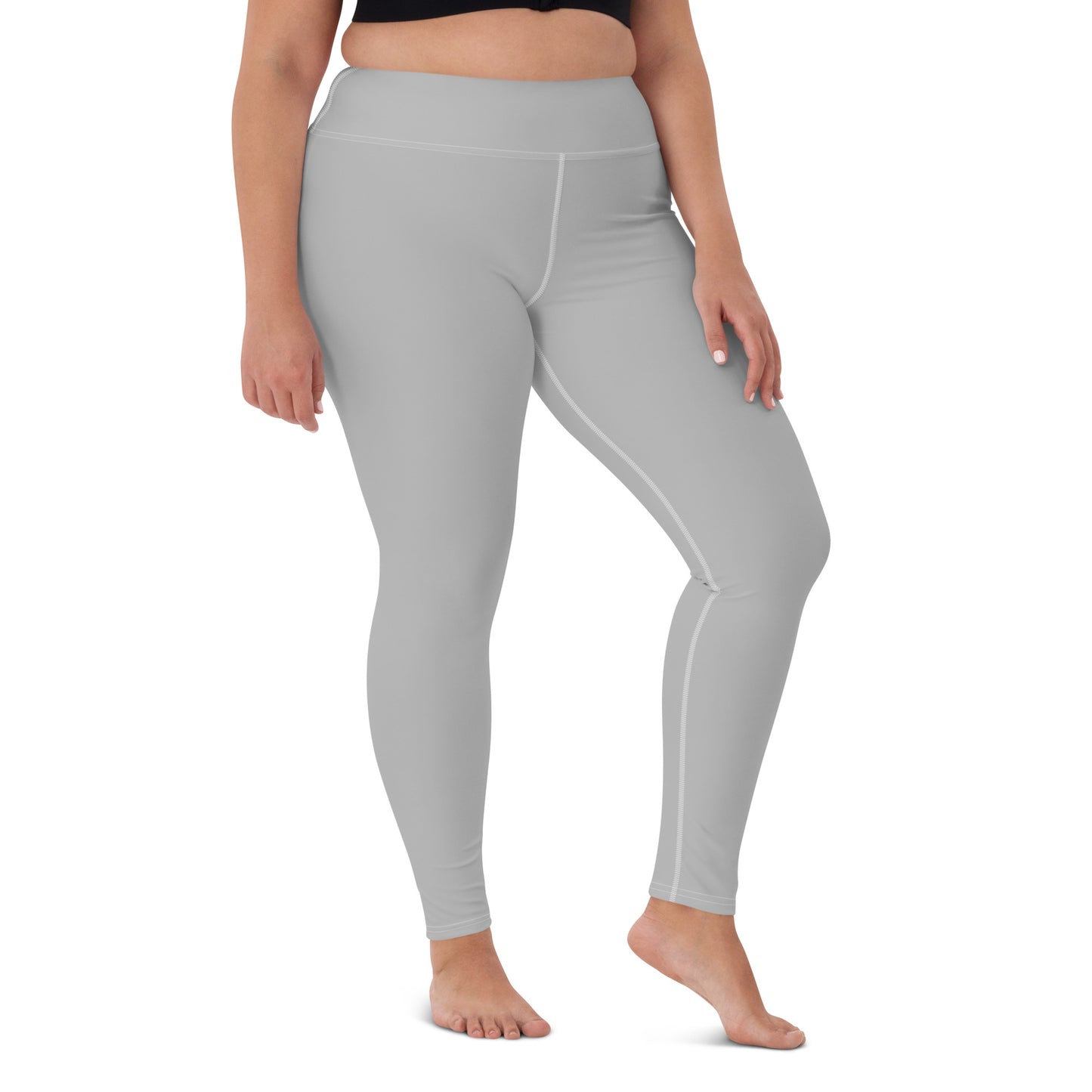 GymWidowz Yoga Leggings - Light Grey