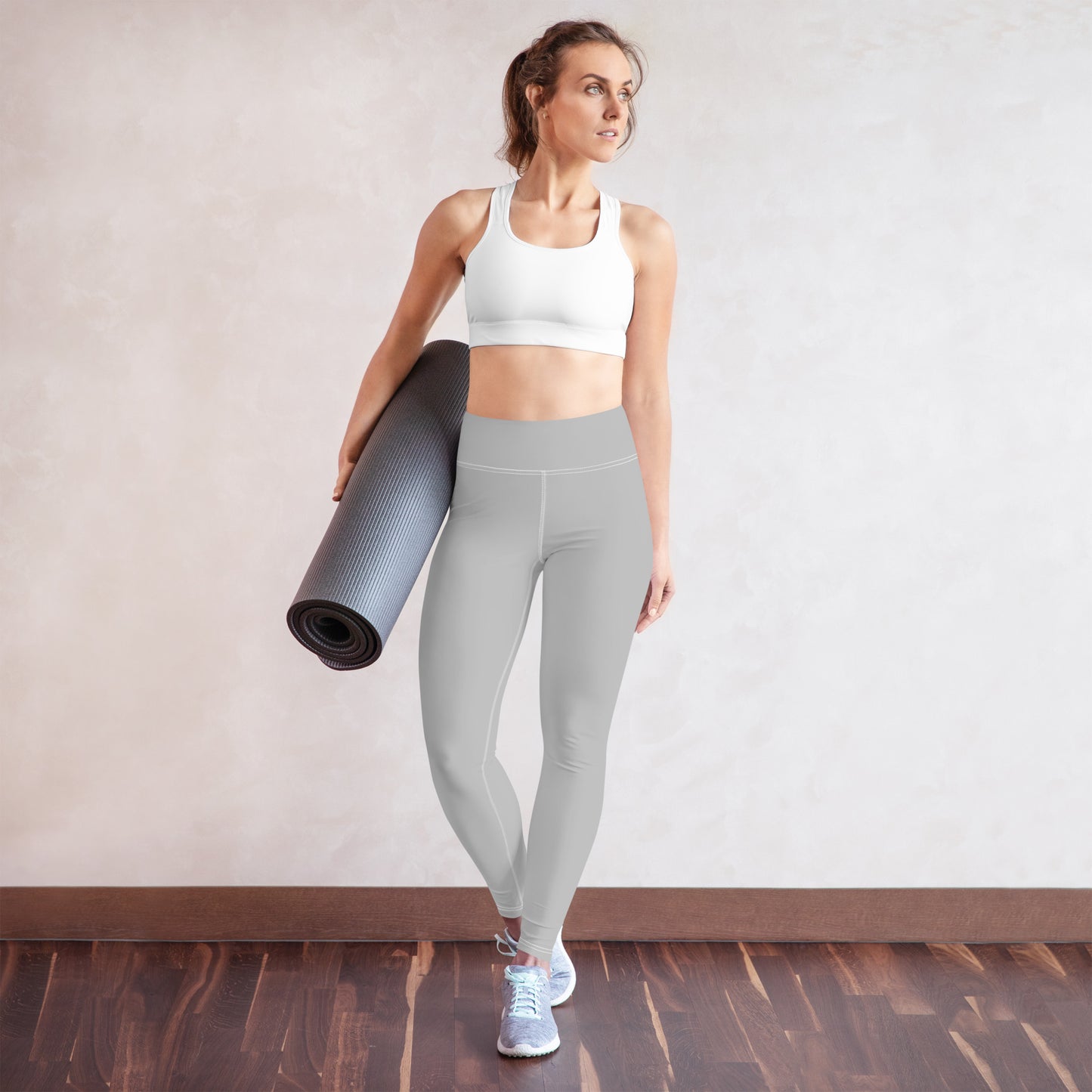 GymWidowz Yoga Leggings - Light Grey