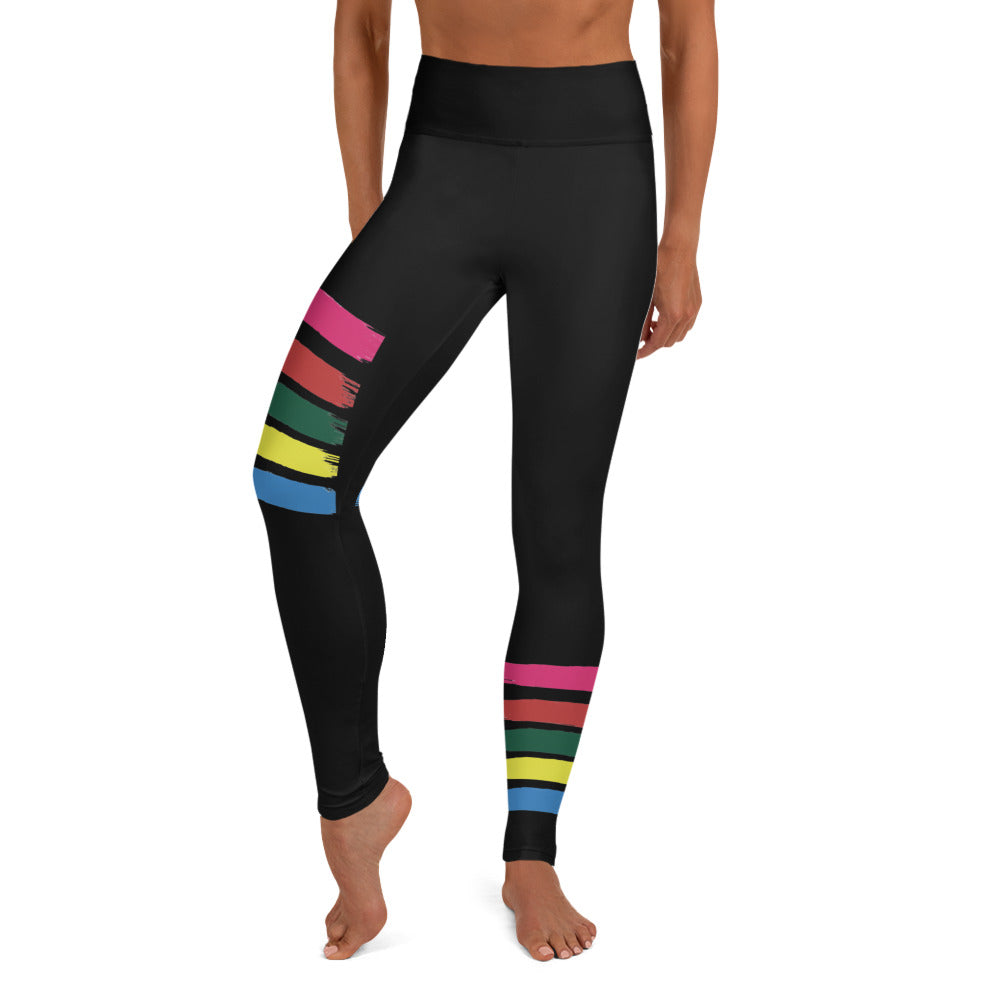 GymWidowz Yoga Leggings - Stripes