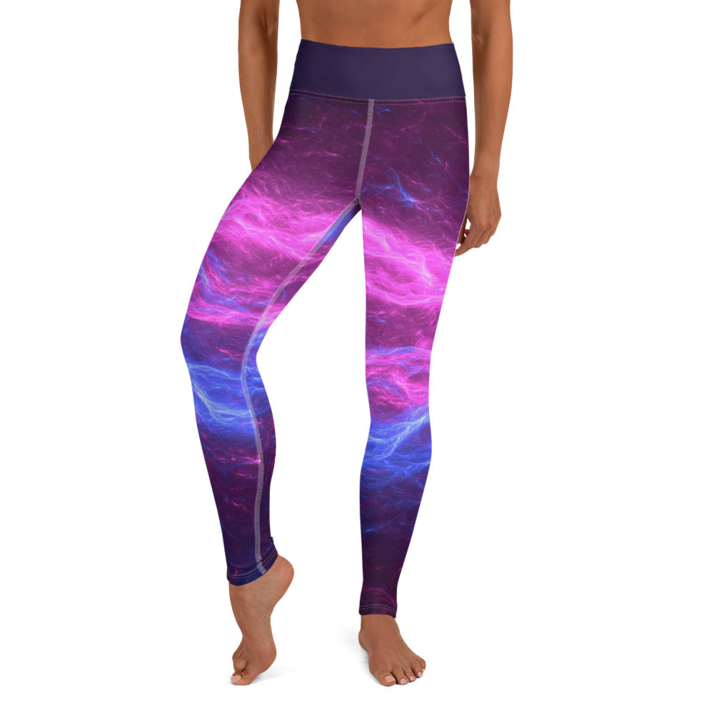 GymWidowz Yoga Leggings - Electrical Storm