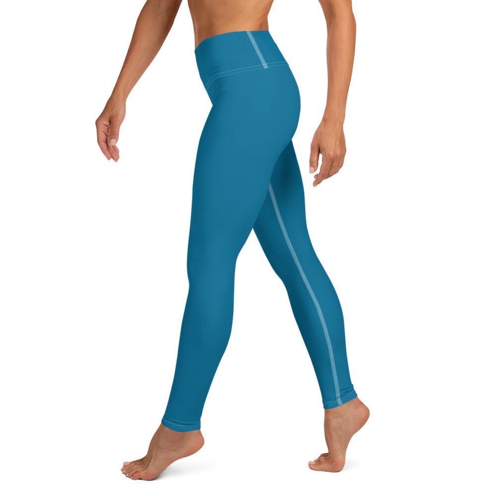 GymWidowz Yoga Leggings - Cerulean Blue