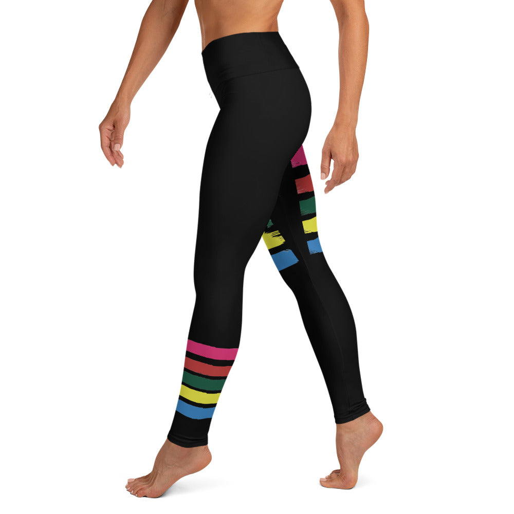 GymWidowz Yoga Leggings - Stripes