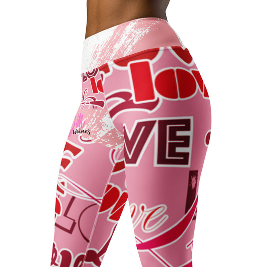 GymWidowz Yoga Leggings - Love Collection