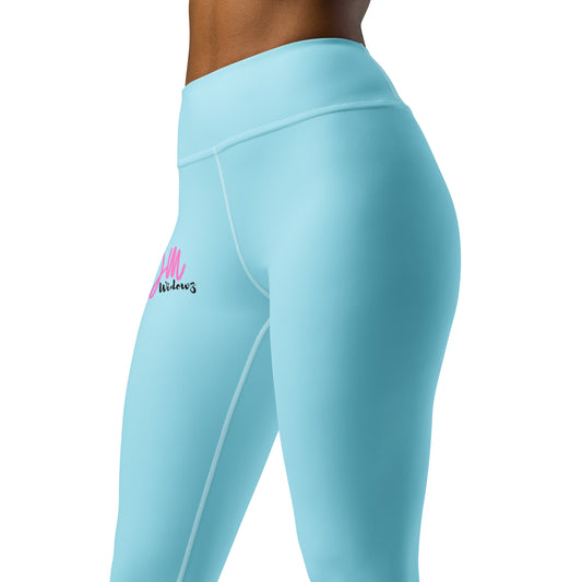 GymWidowz Yoga Leggings - Light Blue