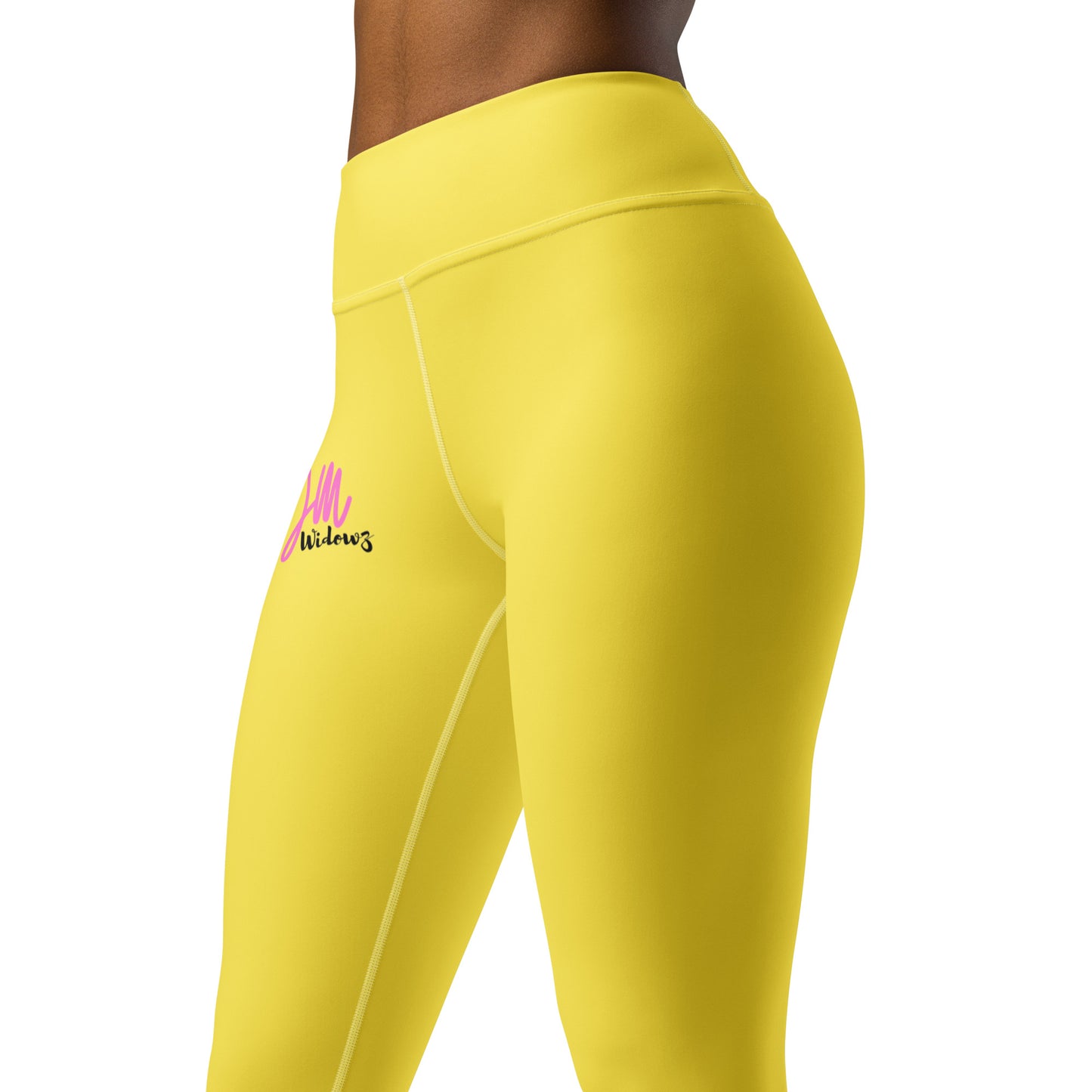 GymWidowz Yoga Leggings - Daisy Yellow