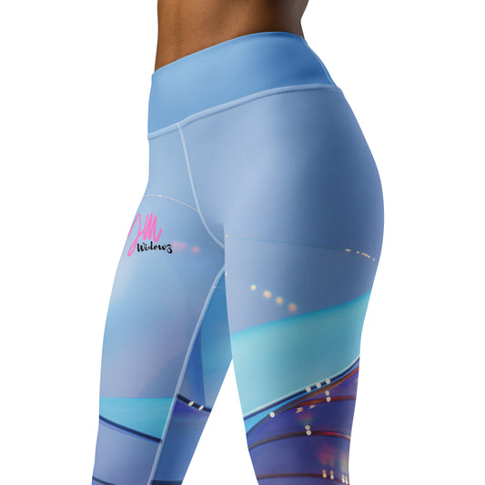 GymWidowz Yoga Leggings - The Blues