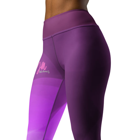 GymWidowz Yoga Leggings - Shades of Purple