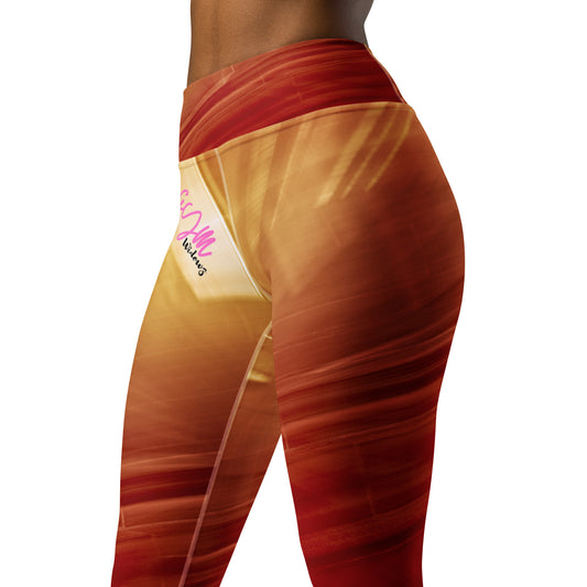 GymWidowz Yoga Leggings - Sandstorm