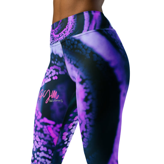 GymWidowz Yoga Leggings - Purple Swirl