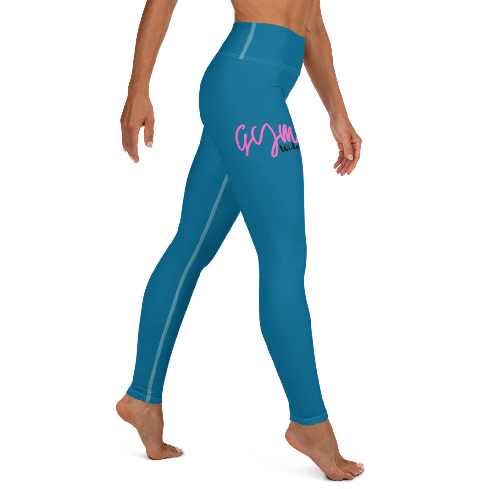 GymWidowz Yoga Leggings - Cerulean Blue