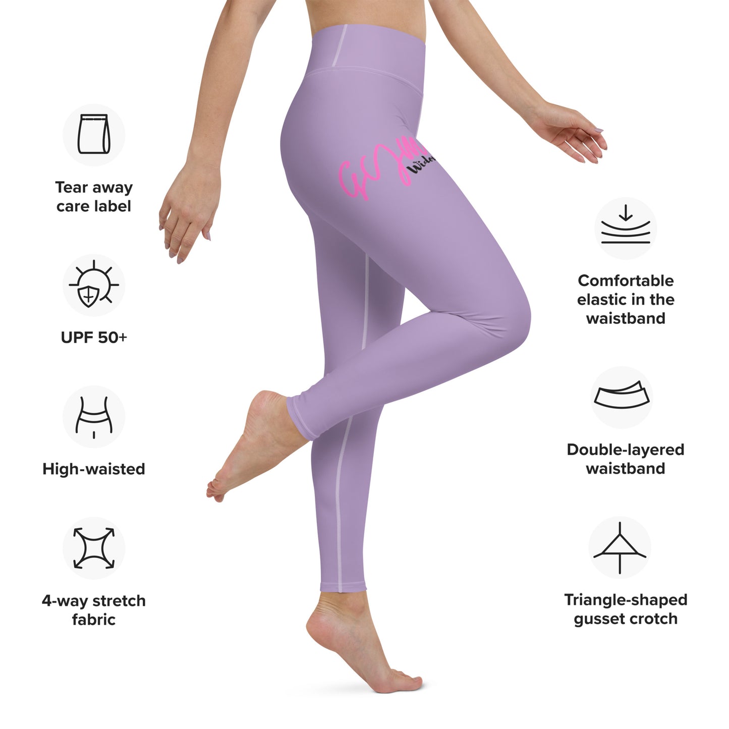 GymWidowz Yoga Leggings - Purple