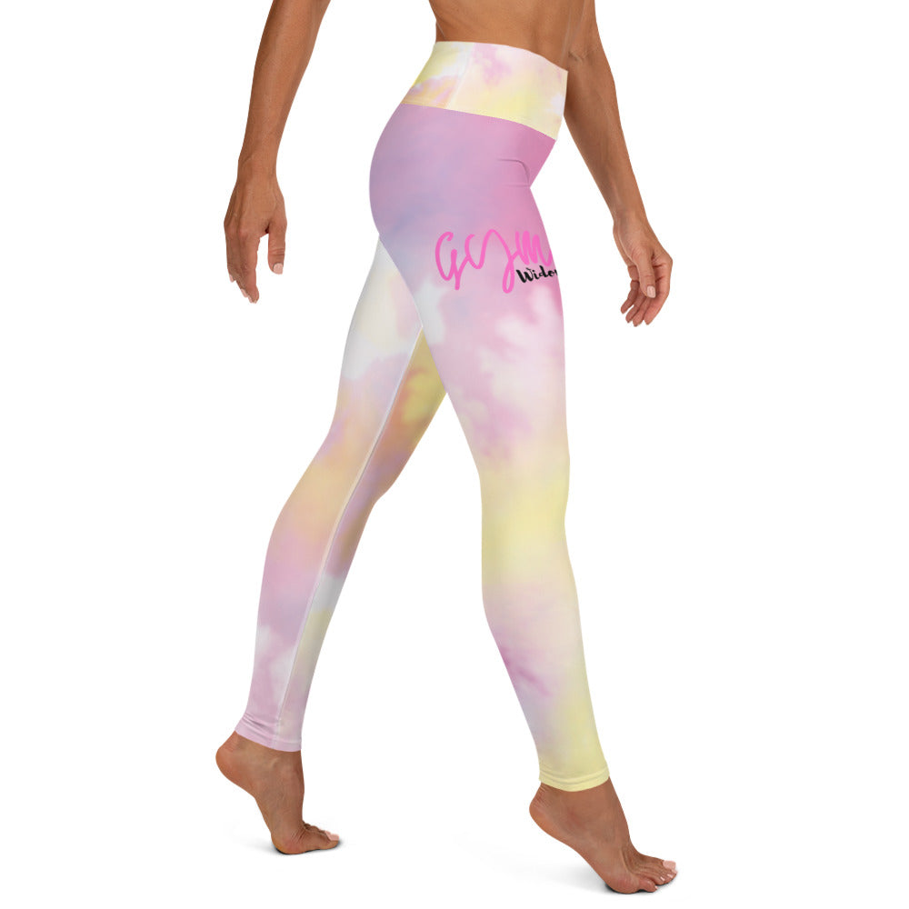 GymWidowz Yoga Leggings - Light Tie Dye