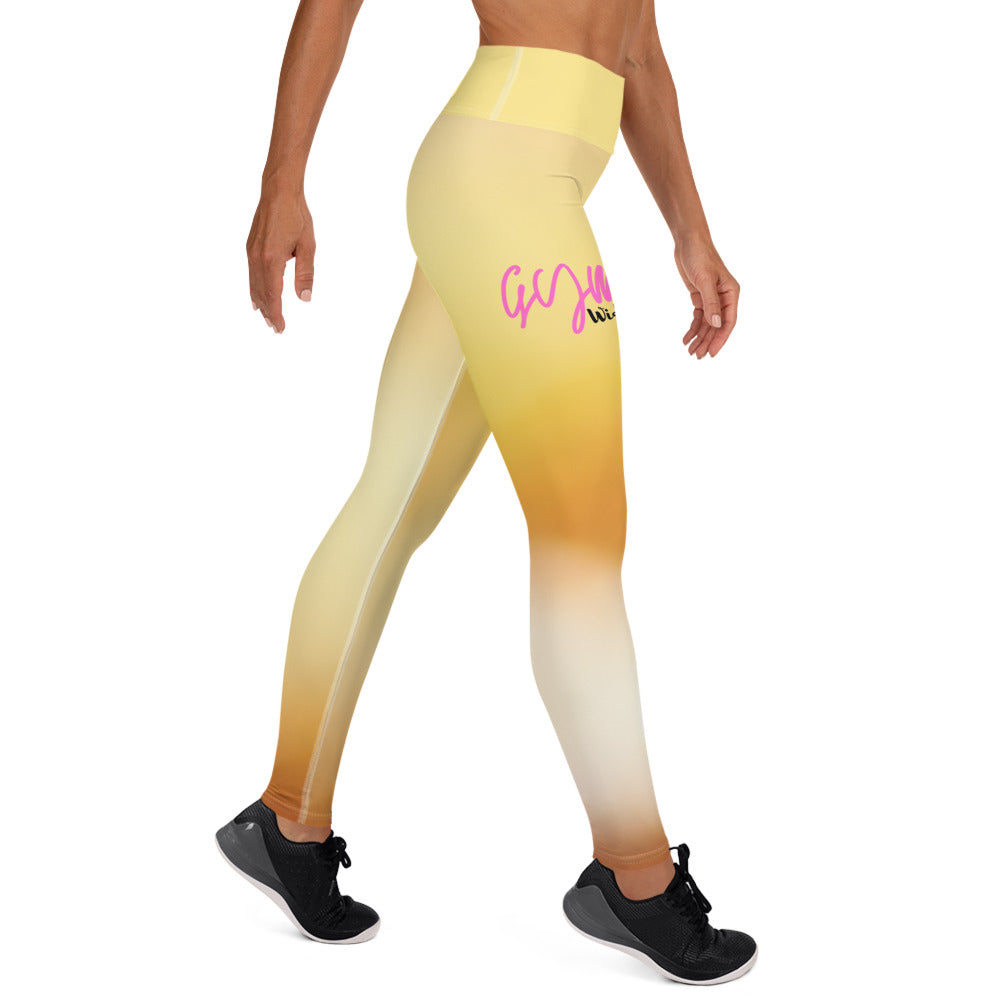 GymWidowz Yoga Leggings - Morning Sunrise