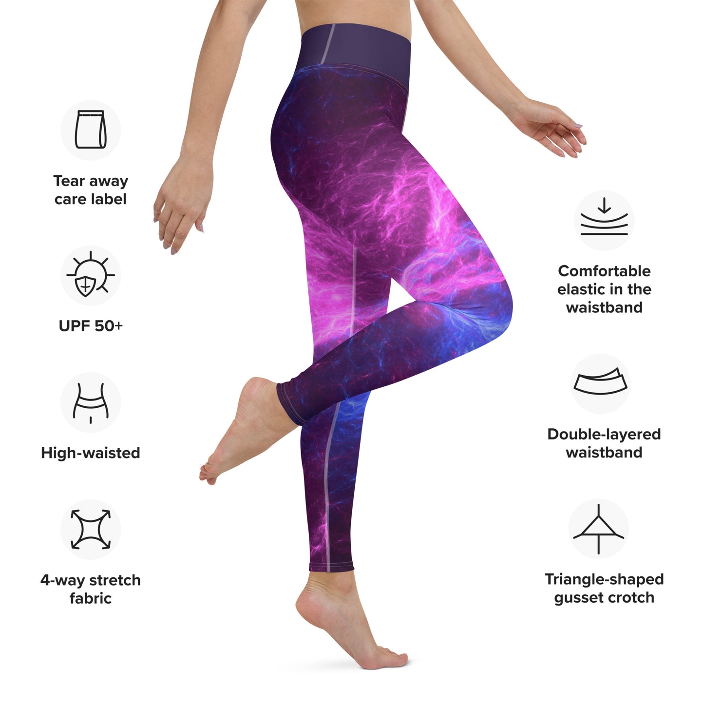 GymWidowz Yoga Leggings - Electrical Storm