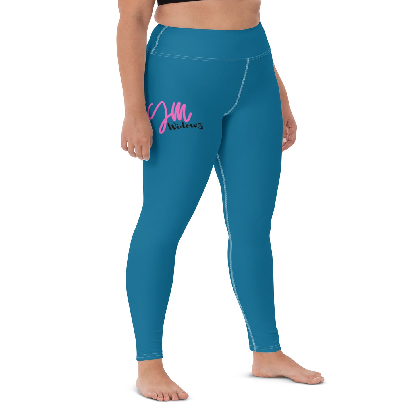 GymWidowz Yoga Leggings - Cerulean Blue