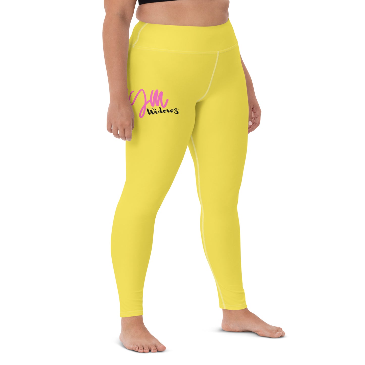 GymWidowz Yoga Leggings - Daisy Yellow