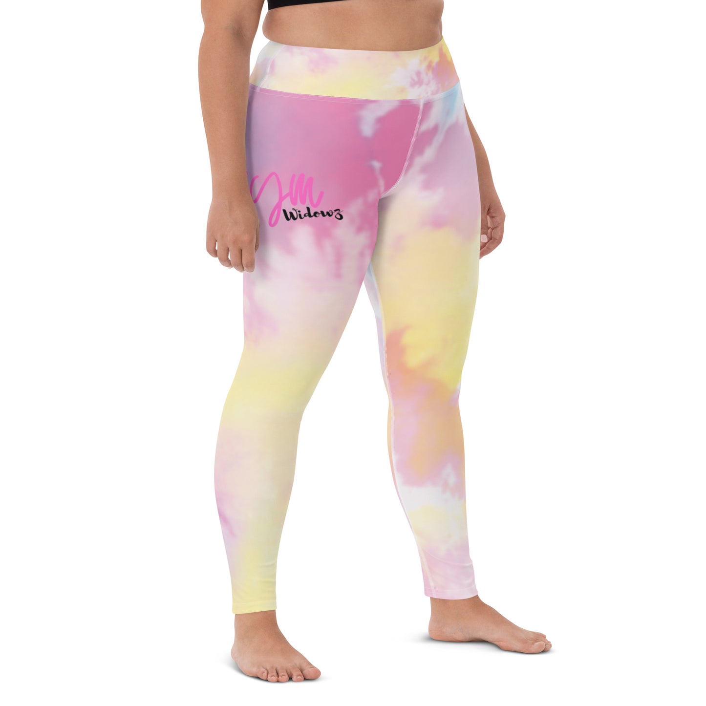 GymWidowz Yoga Leggings - Light Tie Dye