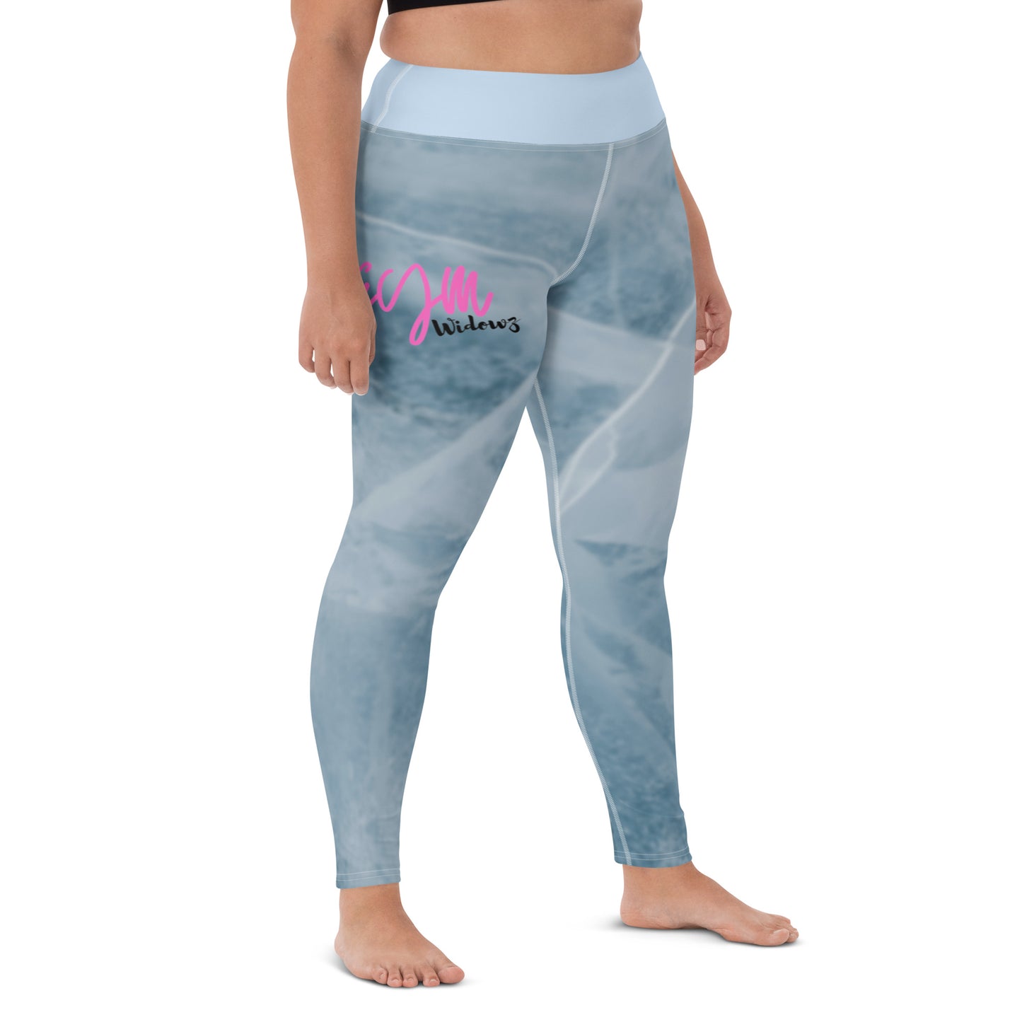 GymWidowz Yoga Leggings - Cracked ice