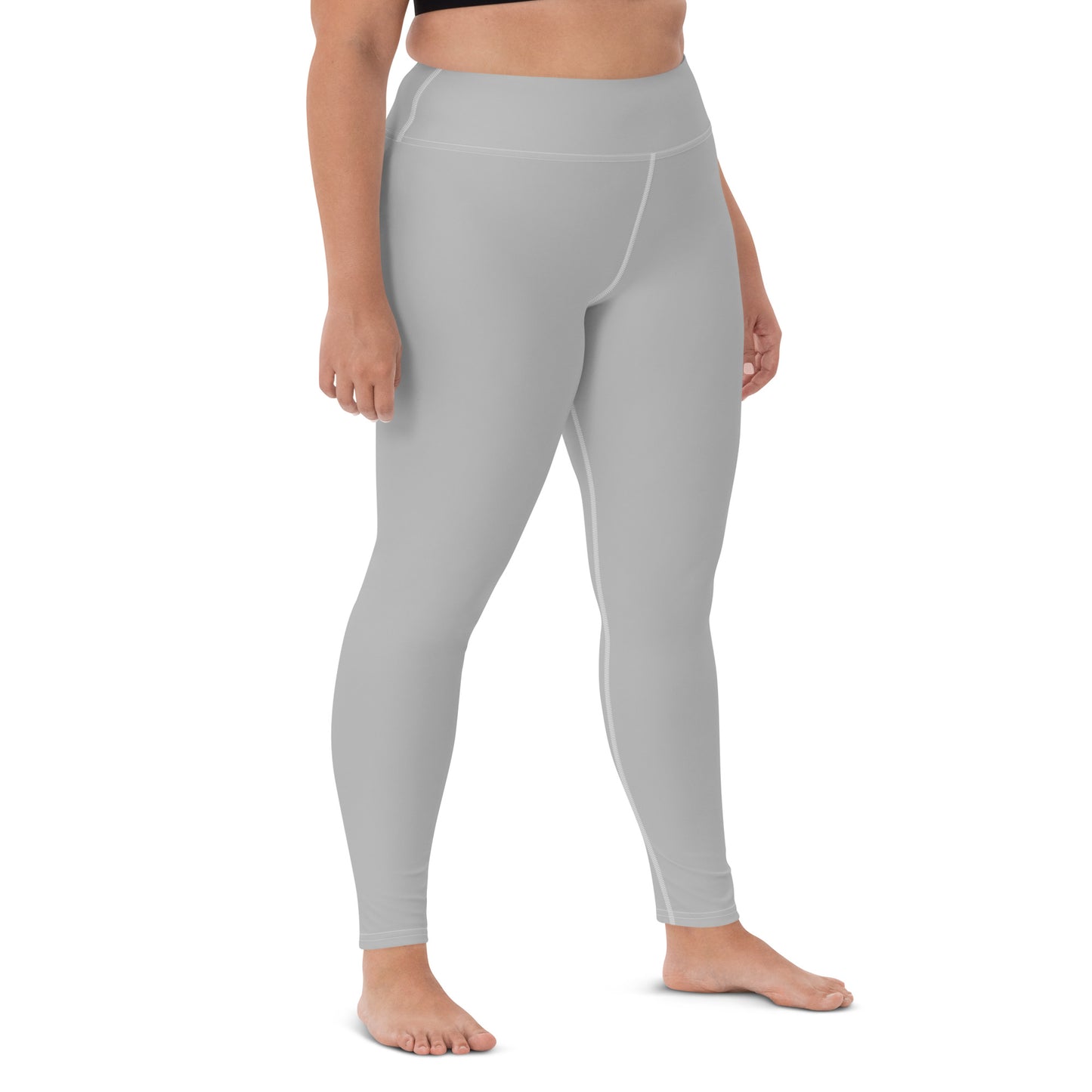 GymWidowz Yoga Leggings - Light Grey