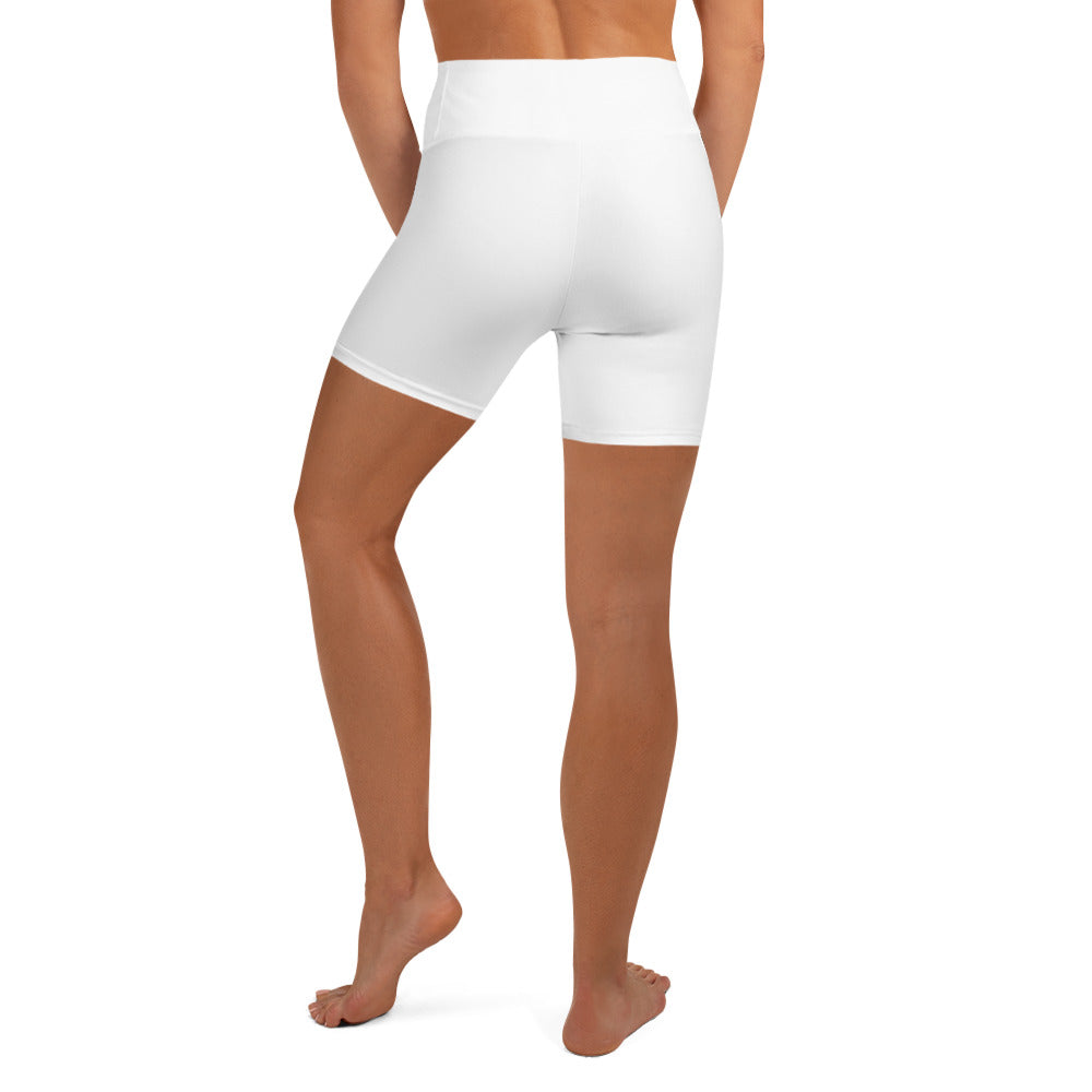 GymWidowz Yoga Shorts - White